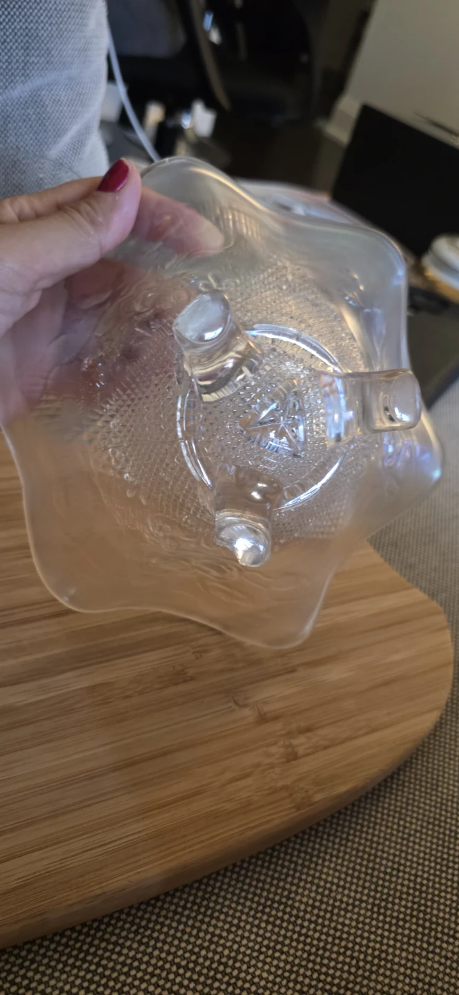 Iridescent Glass Carnival Candy Dish - photo 2
