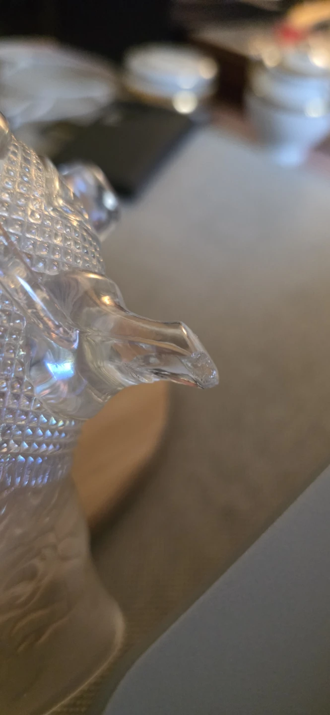 Iridescent Glass Carnival Candy Dish - photo 3