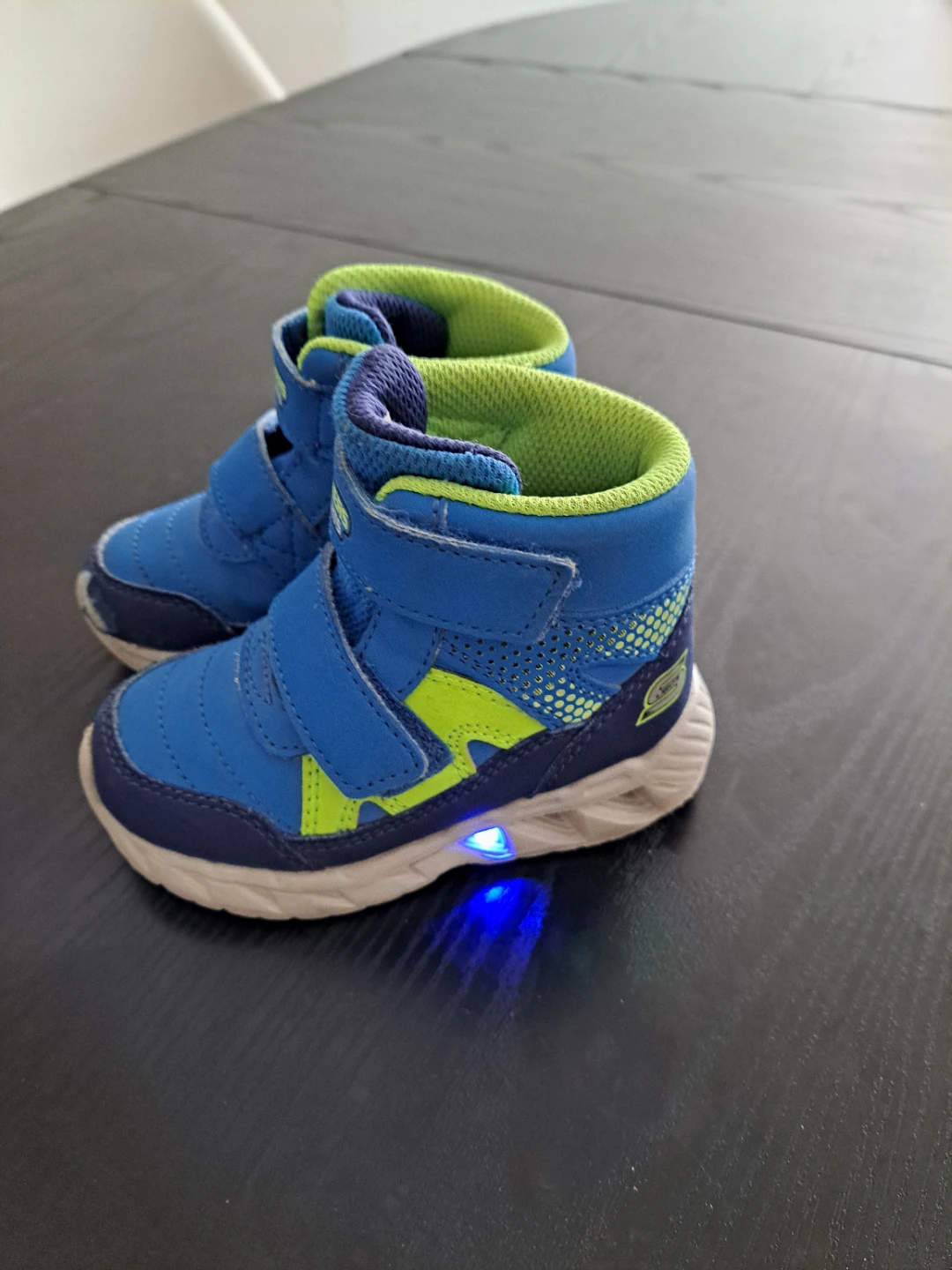 Skechers S-Lights Kids Blue Light-Up Shoes 6C