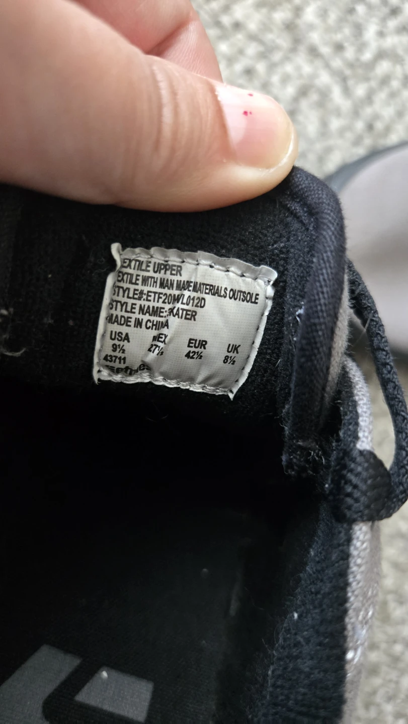 Etnies Grey Canvas Skate Shoes - photo 3