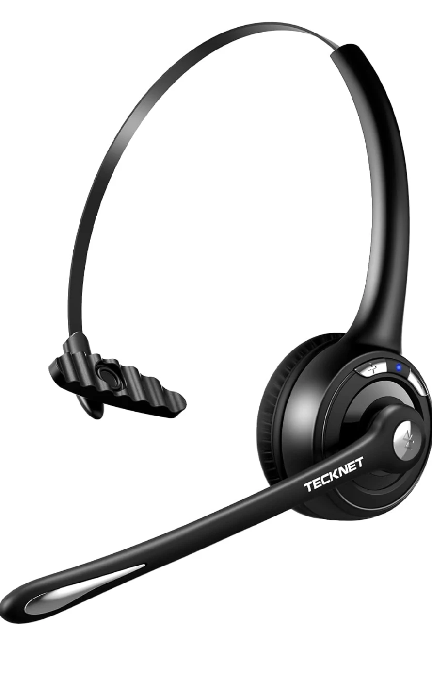 NewTECKNET Wireless Bluetooth Headset with Noise Cancelling
