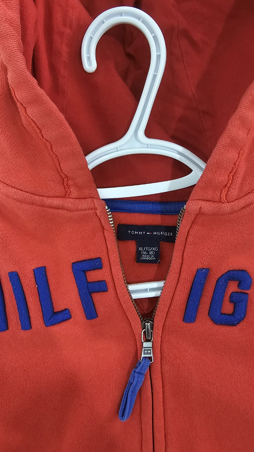 Tommy Hilfiger Red Zip-Up Hoodie - photo 3