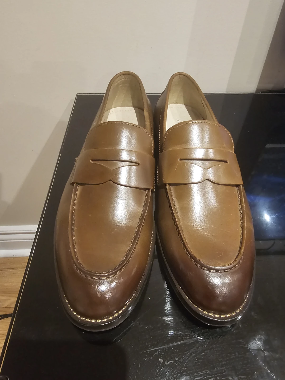 Banana Republic Brown Leather Penny Loafers - photo 2