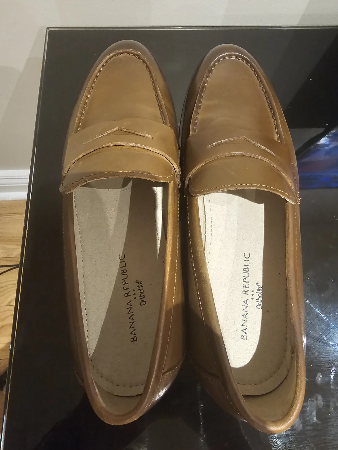 Banana Republic Brown Leather Penny Loafers - photo 5