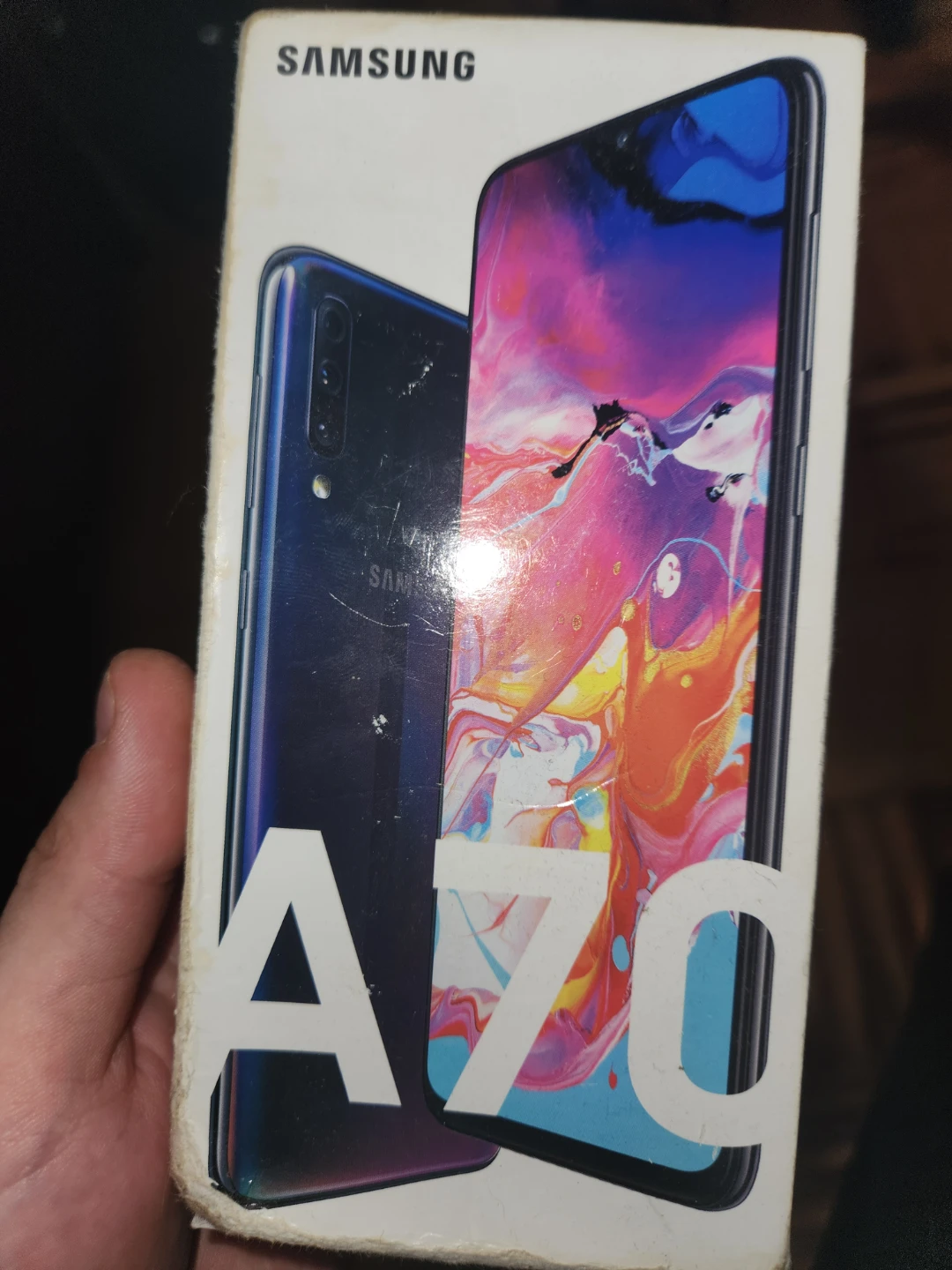 Samsung Galaxy A70 Smartphone - Black BOX ONLY