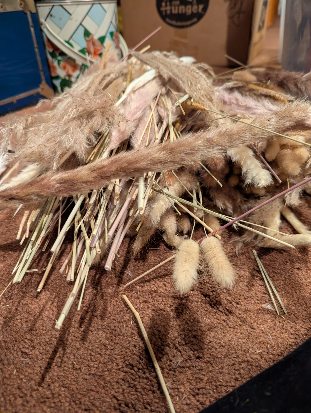 Dried Pampas Grass and Bunny Tail Arrangement - photo 2