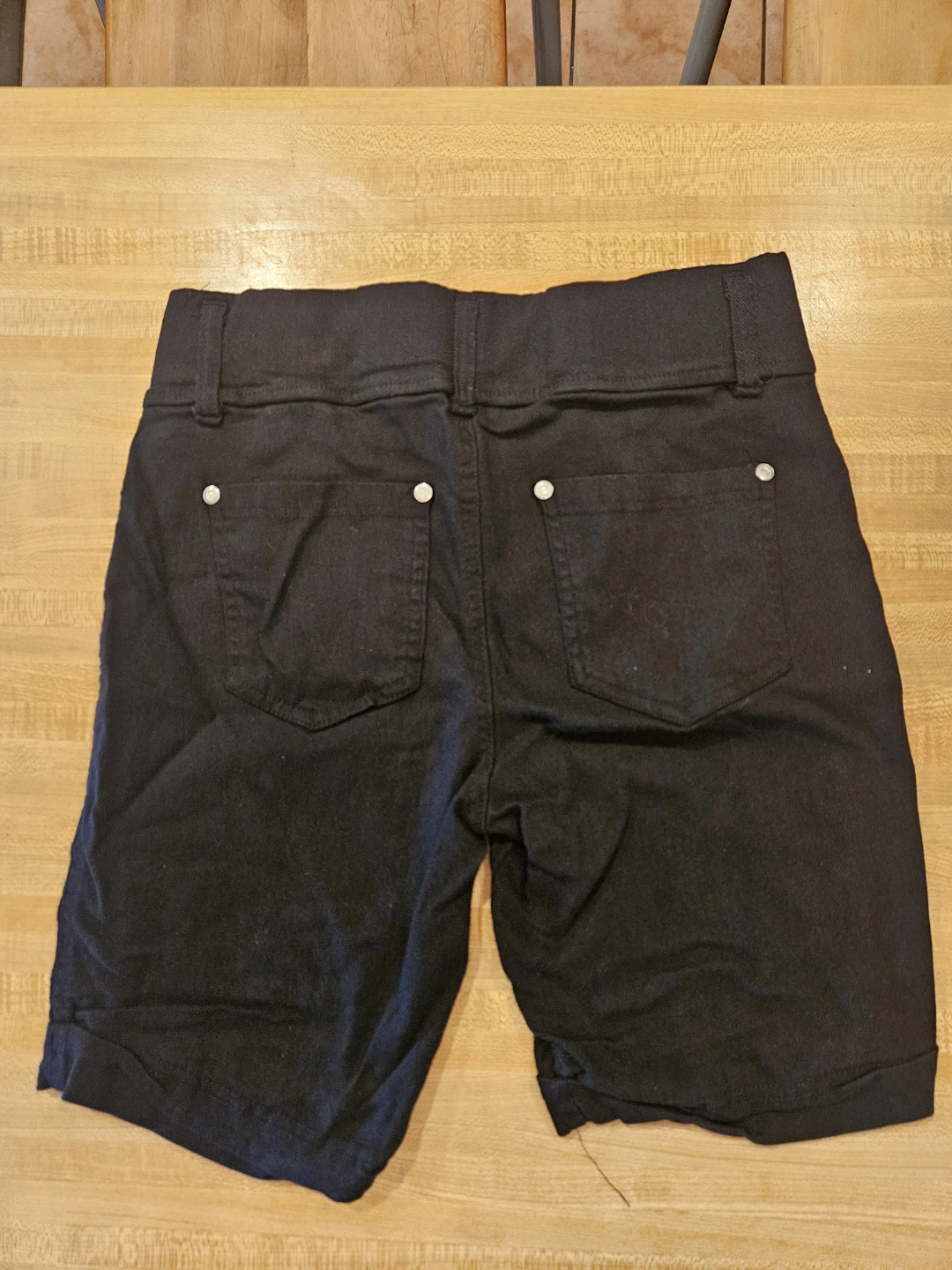 Thrill Black Denim Shorts Girls Size L - photo 2