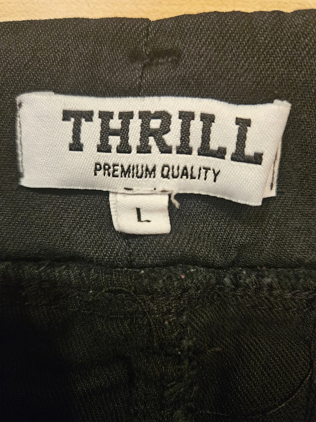 Thrill Black Denim Shorts Girls Size L - photo 3