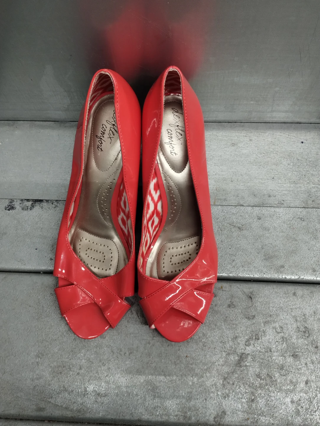 Red Wedge Heels