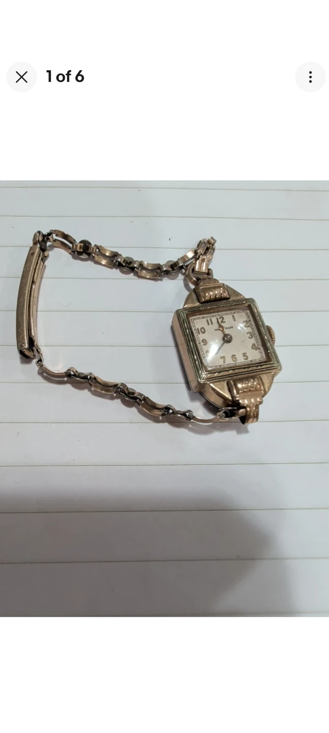 Vintage parts  Bulova Women's Watch with Gold Tone Chain