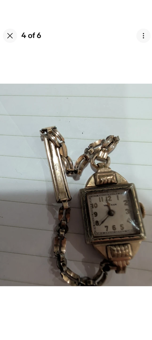 Vintage parts  Bulova Women's Watch with Gold Tone Chain - photo 2