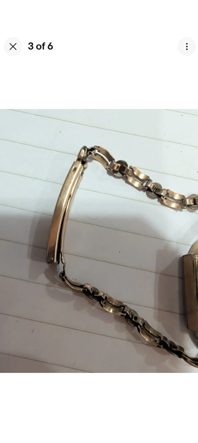 Vintage parts  Bulova Women's Watch with Gold Tone Chain - photo 3