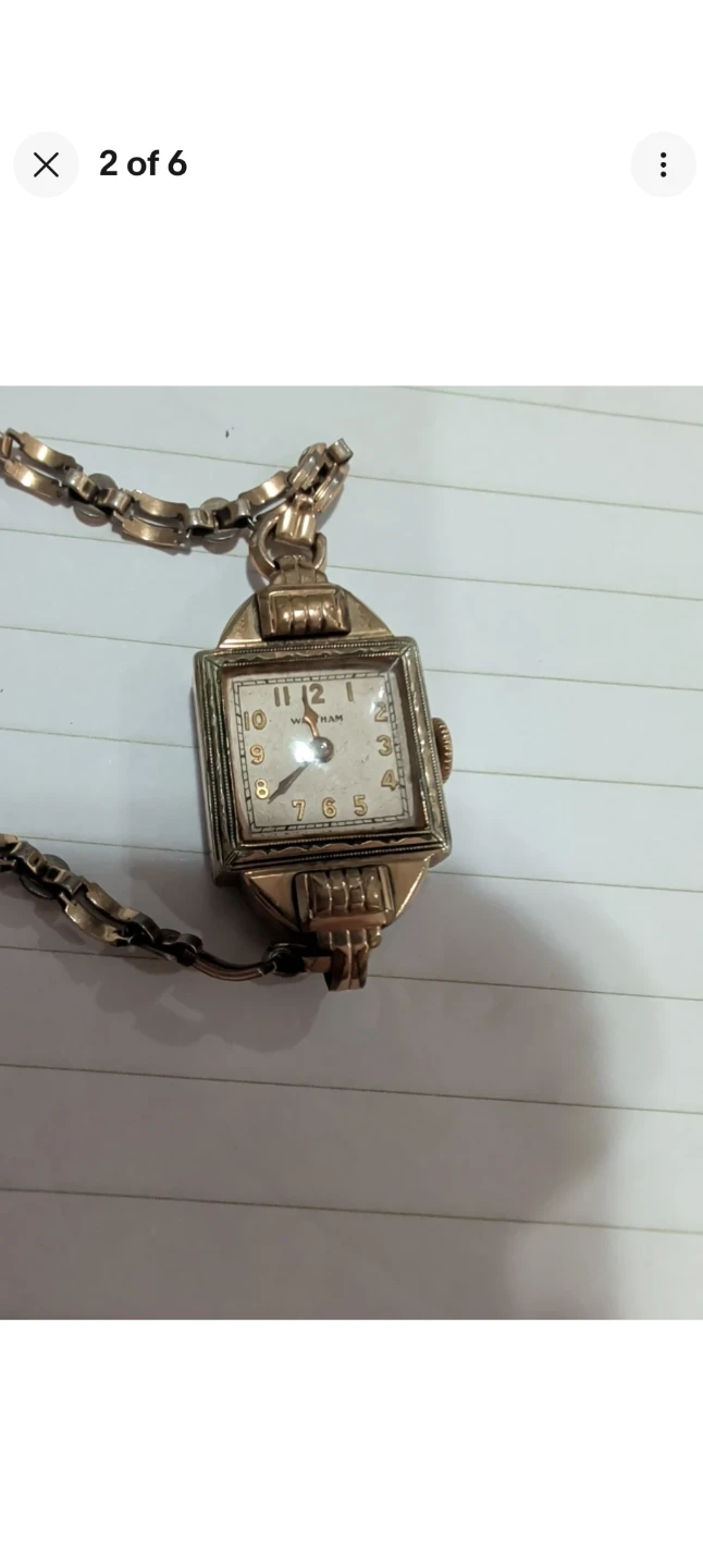 Vintage parts  Bulova Women's Watch with Gold Tone Chain - photo 4