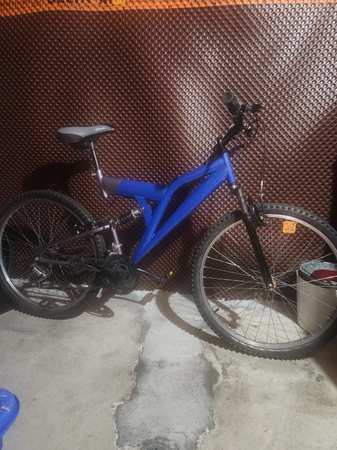 Blue Dual Suspension Mountain Bike