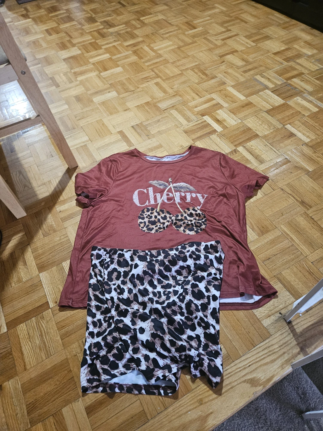 Cherry Print Shorts Set - photo 3