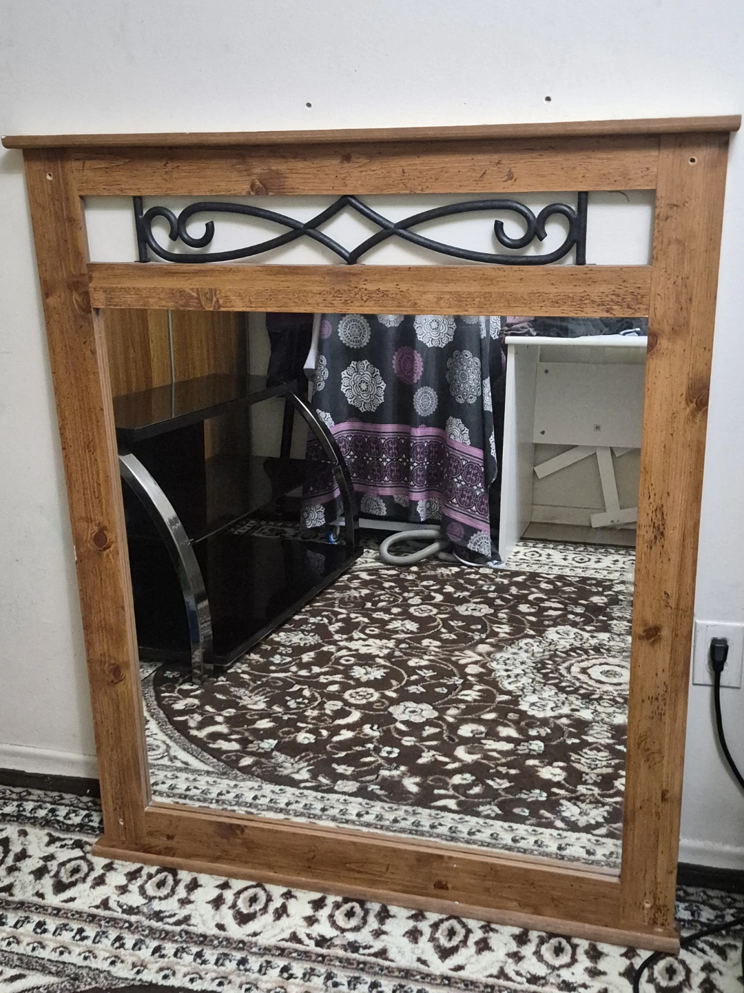 Wooden Framed Mirror - photo 2
