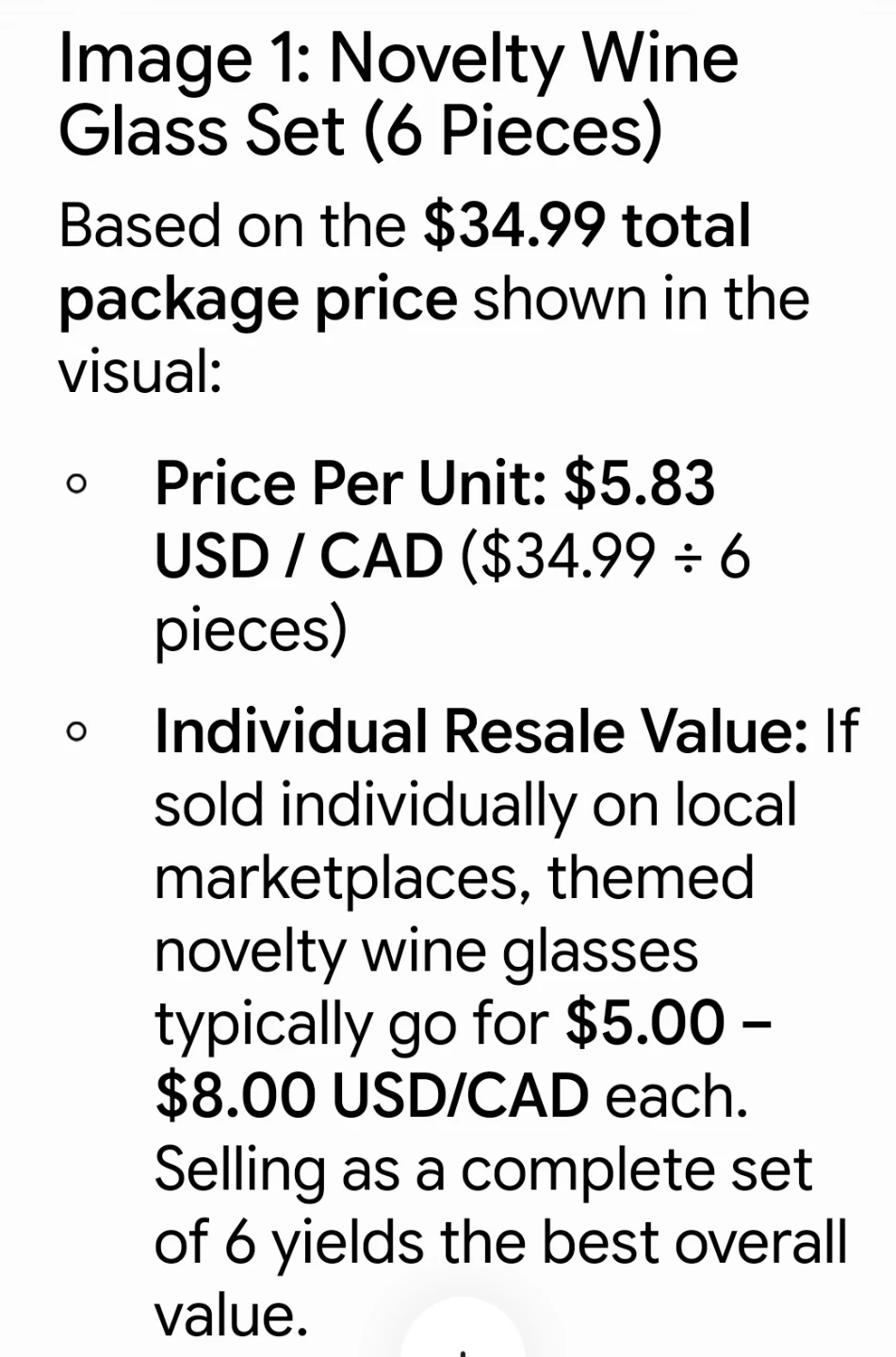 Novelty Wine Glass Set (6 Pieces) - photo 3