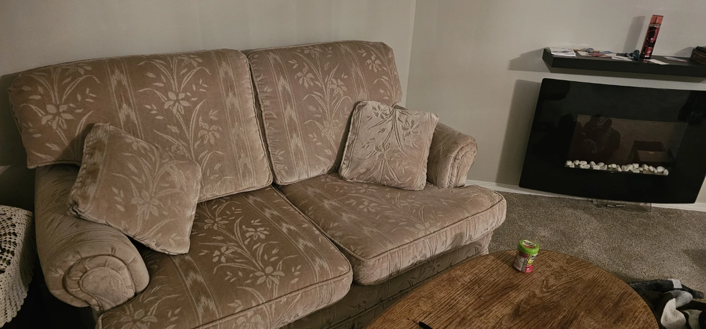 Floral Upholstered Sofa