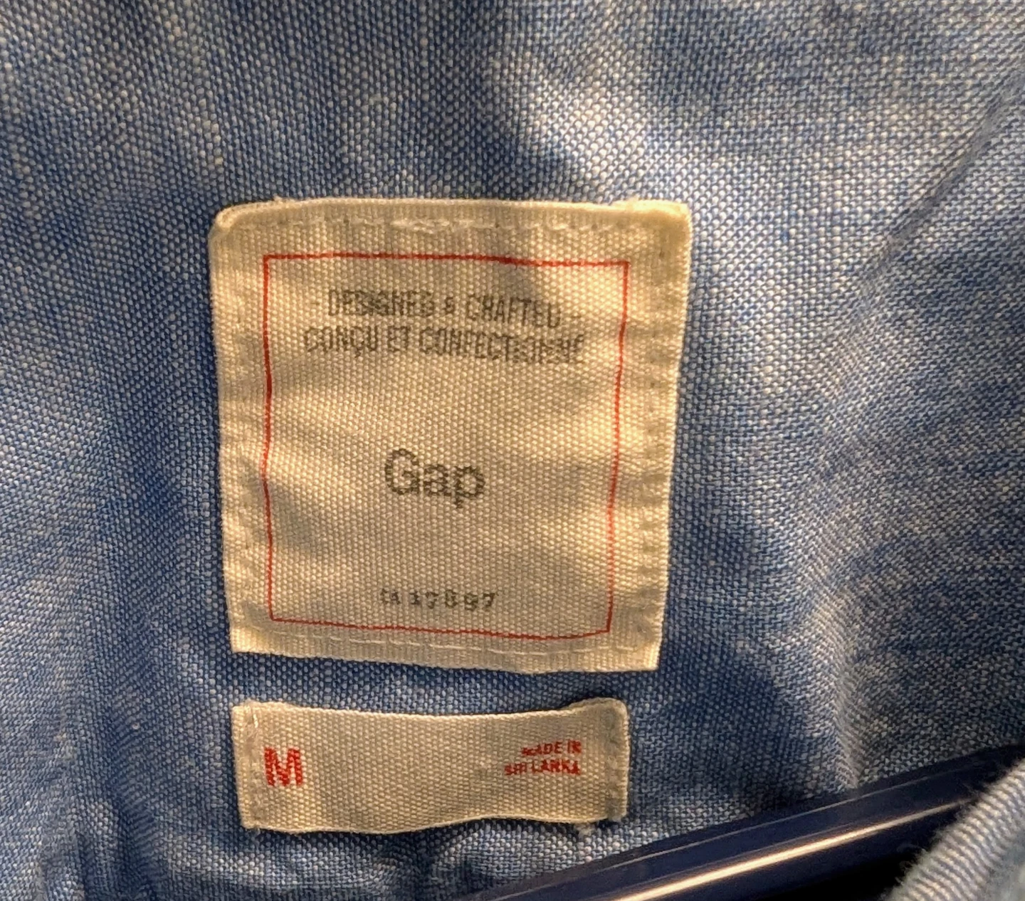 Gap Blue Button-Up Shirt -  Men's Medium - photo 4
