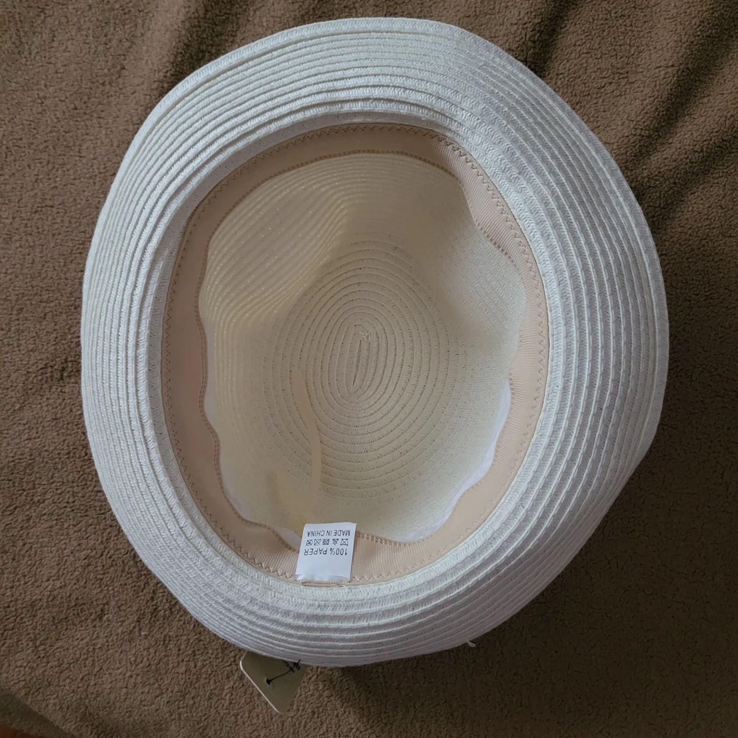 White Paper Fedora Hat - photo 2