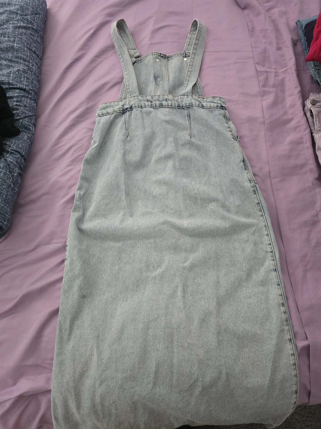 Denim Pinafore Dress - photo 3