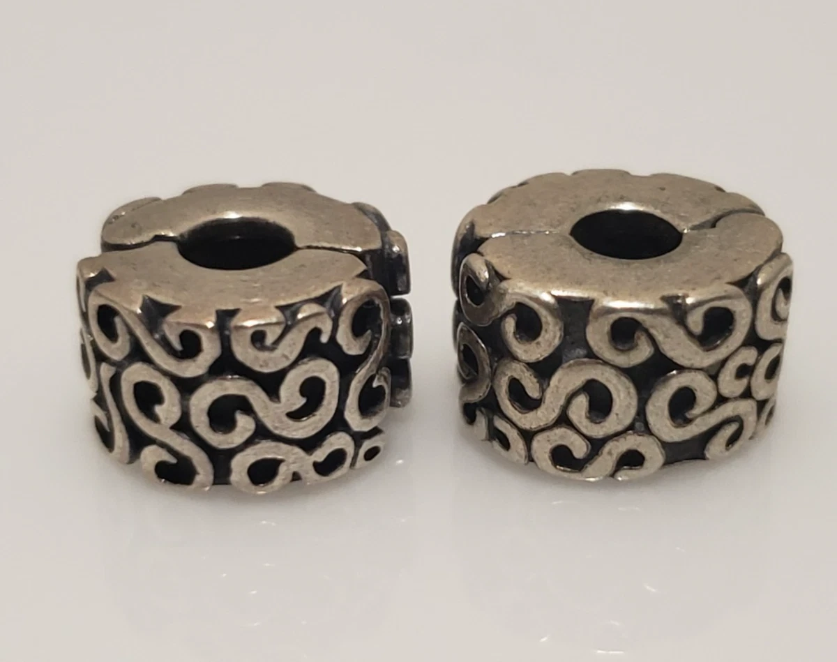Pandora Sterling Silver ALE Charm Clips