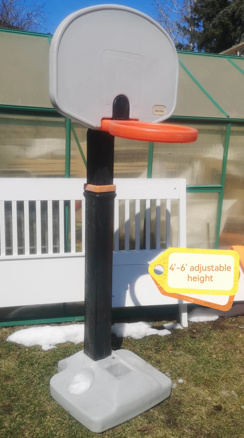 little tikes adjustable basketball hoop