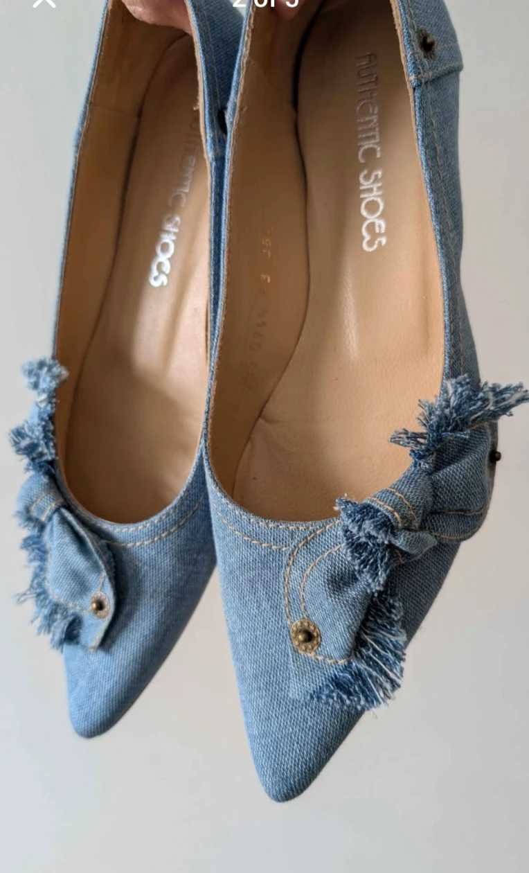 Parisian brand Denim Bow Flats - photo 2