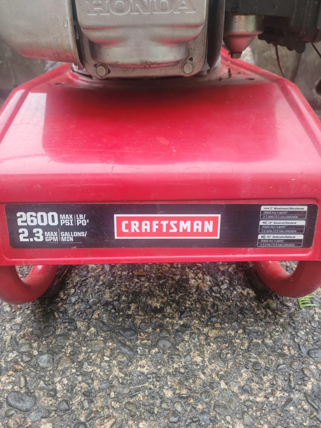 Craftsman Pressure Washer with Honda GCV160 Engine - photo 4