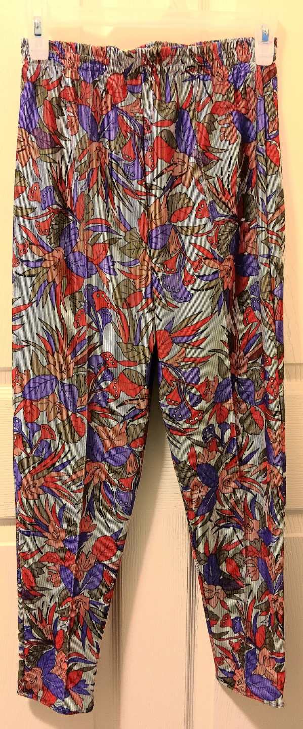 👖Floral Pleated Trousers - Size Small👖
