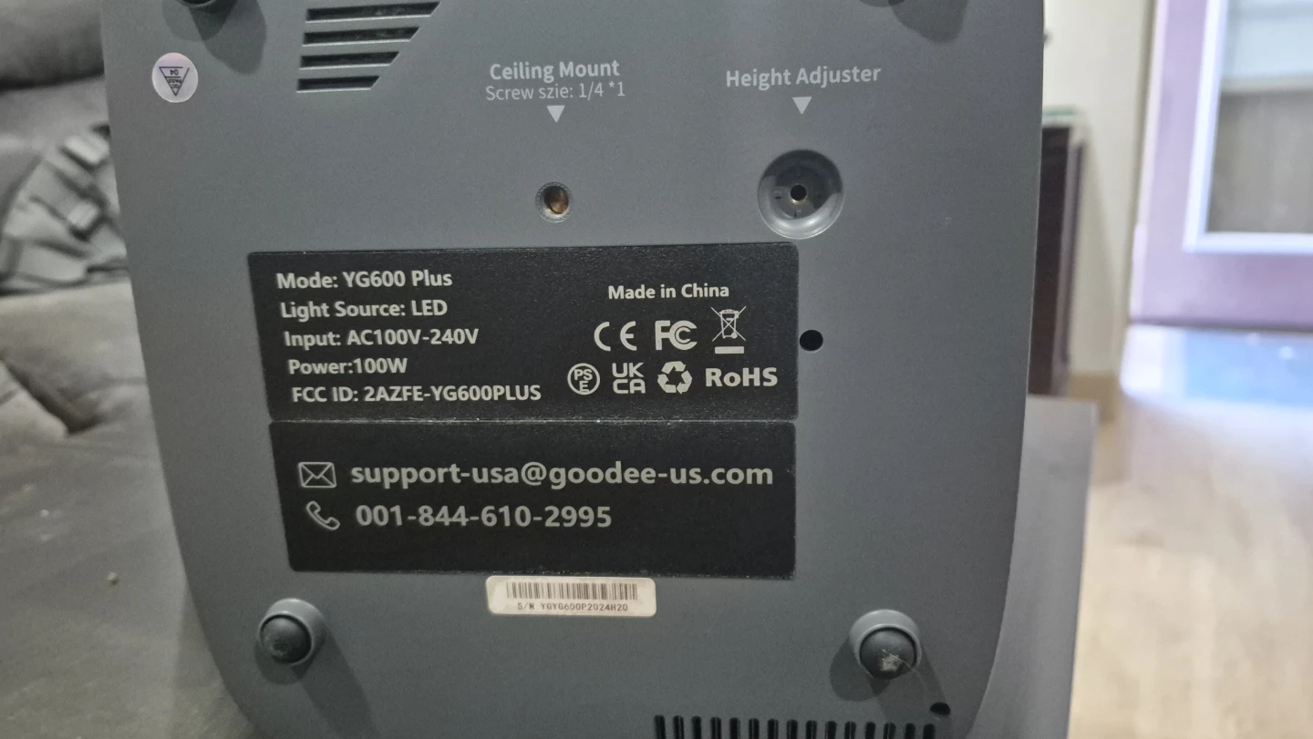 GOOQEE YG600 Plus LED Projector - photo 3