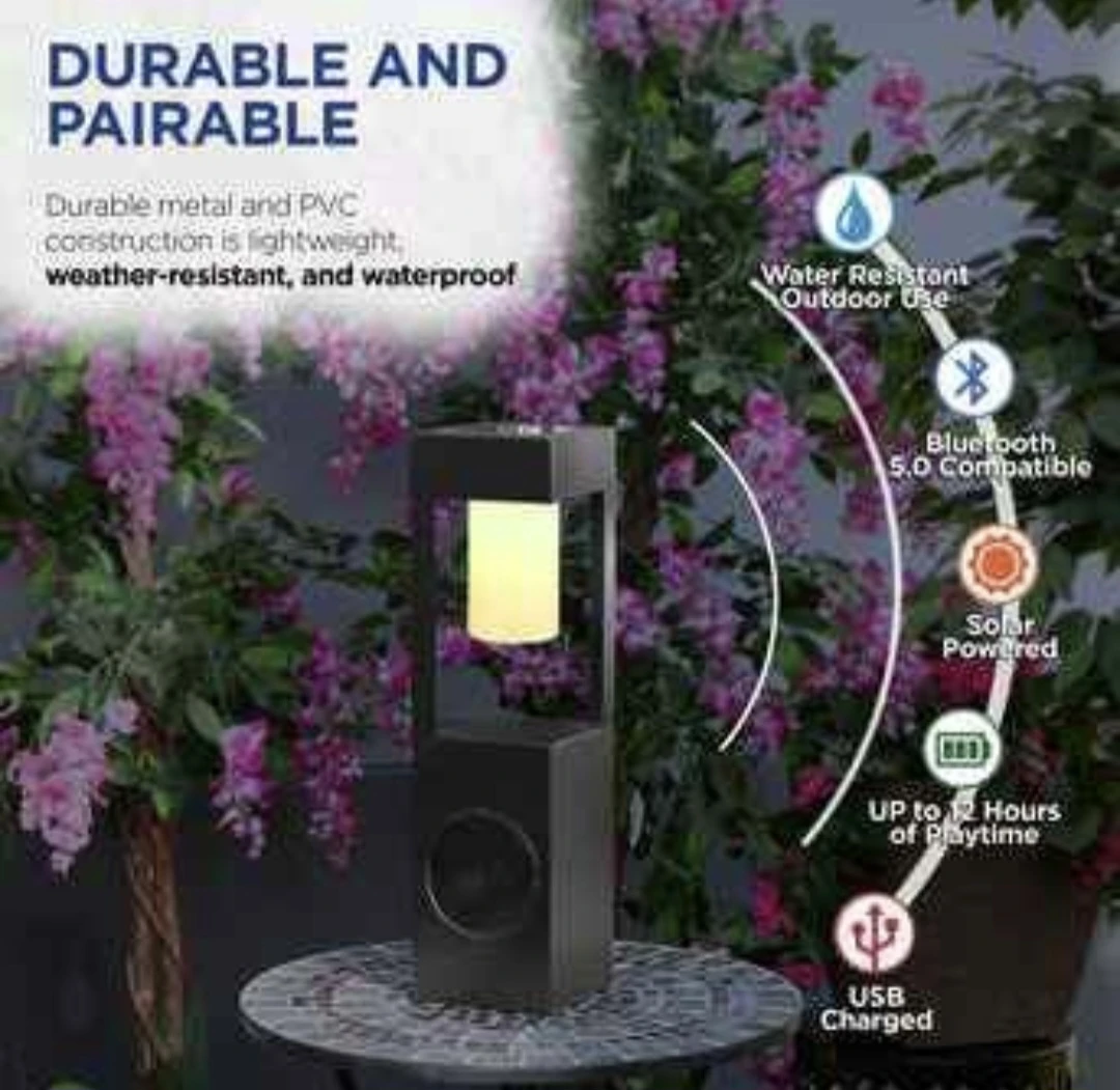 New outdoor Solar Lantern and Bluetooth Speaker - photo 3