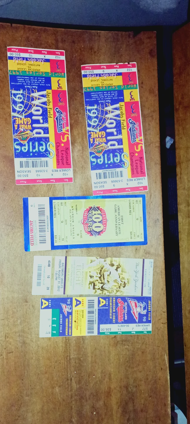 Cleveland Indians 1997 World Series Tickets - photo 2