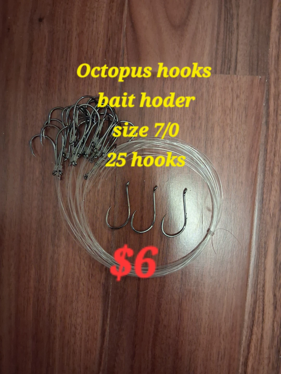 Octopus Hooks - Size 7/0 - 25 Count