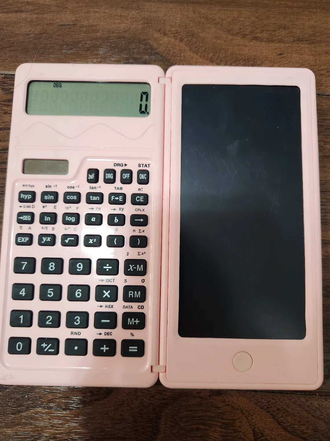 Pink Folding Calculator with LCD Writing Tablet - photo 3