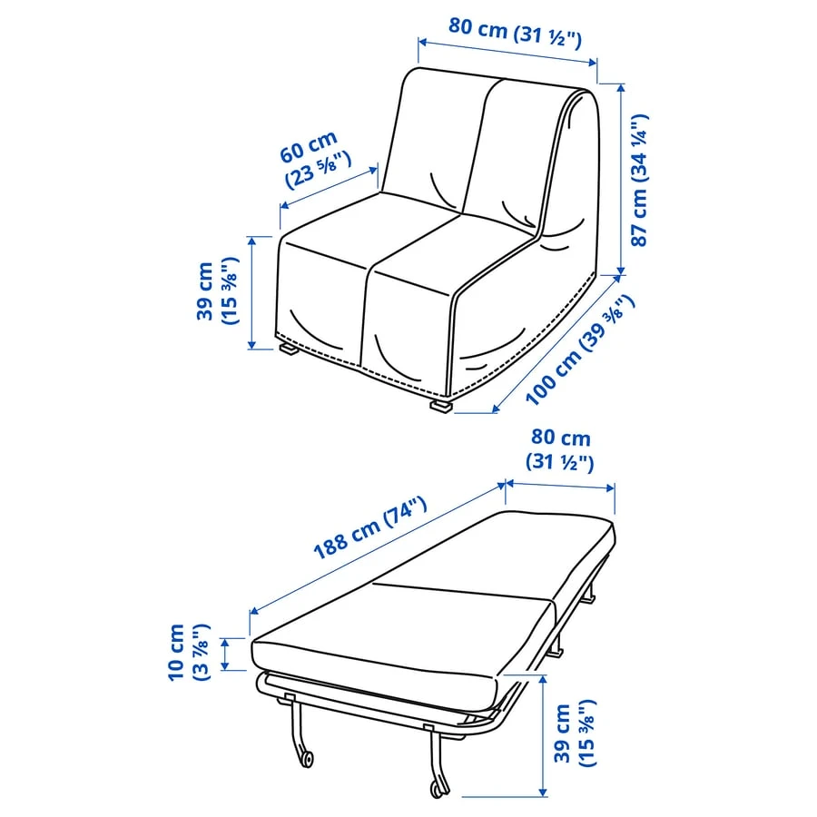 Chair Bed Convertible Sofa - photo 4