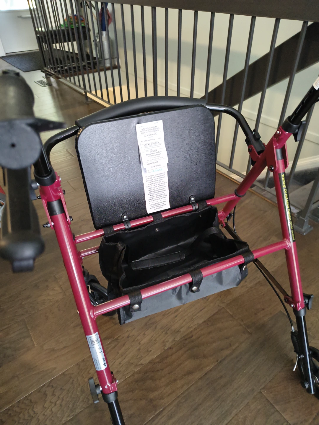 Drive Medical 4-Wheel Rollator Walker