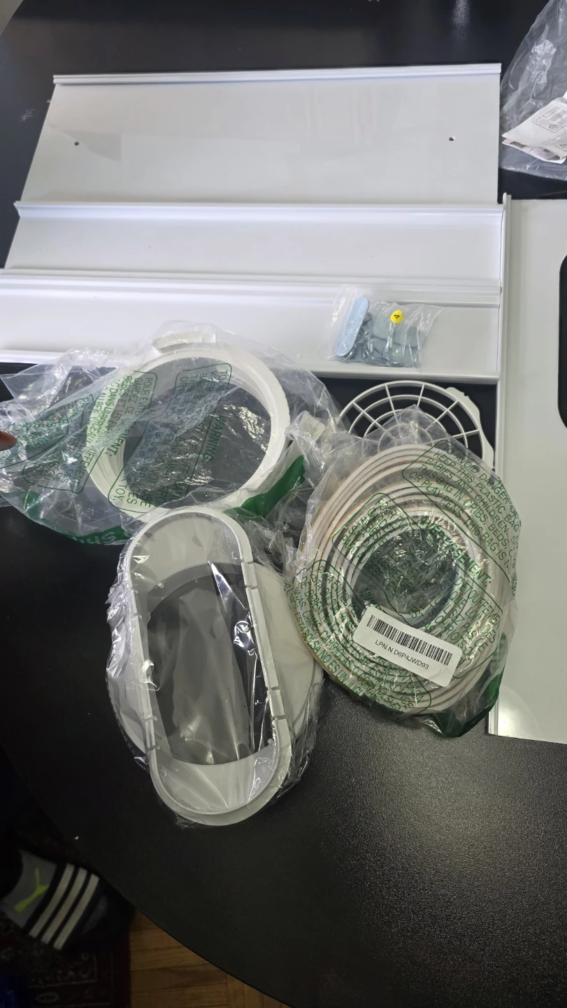 White Air Conditioner Window Vent Kit - photo 3