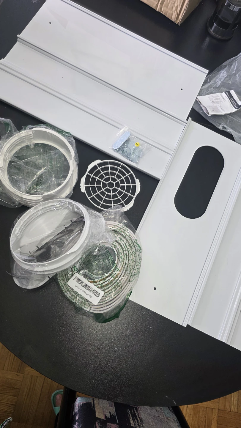 White Air Conditioner Window Vent Kit - photo 4