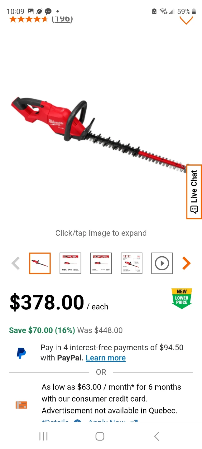 Milwaukee Tool M18 FUEL 18V 24-inch Hedge Trimmer