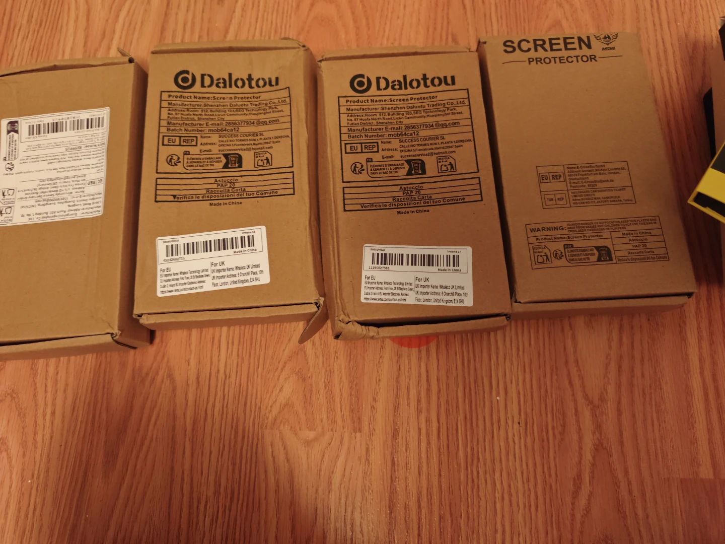 Screen protectors