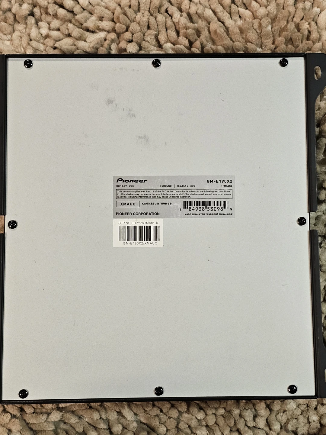 Pioneer GM-E190X2 500W 2-Channel Car Amplifier - photo 2