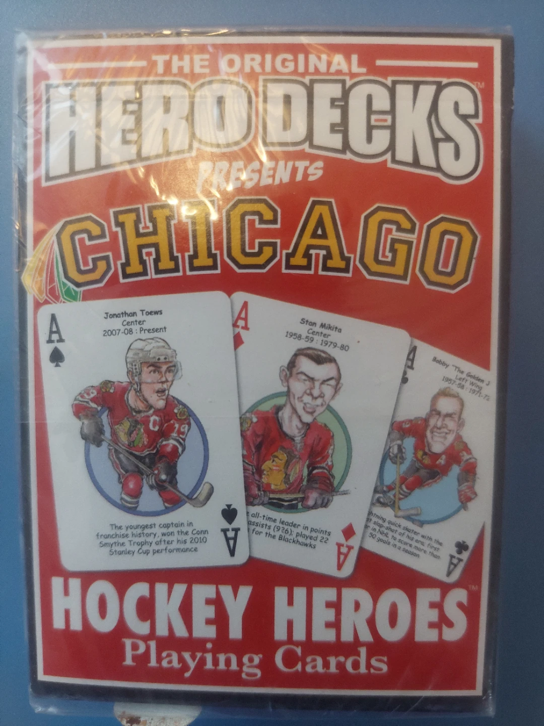 Sealed Hero Decks Chicago Hockey Heroes Playing Cards