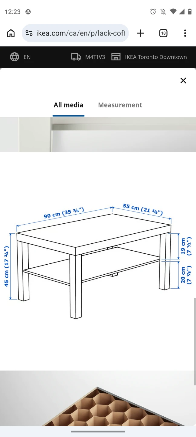 IKEA LACK Coffee Table - White - photo 2