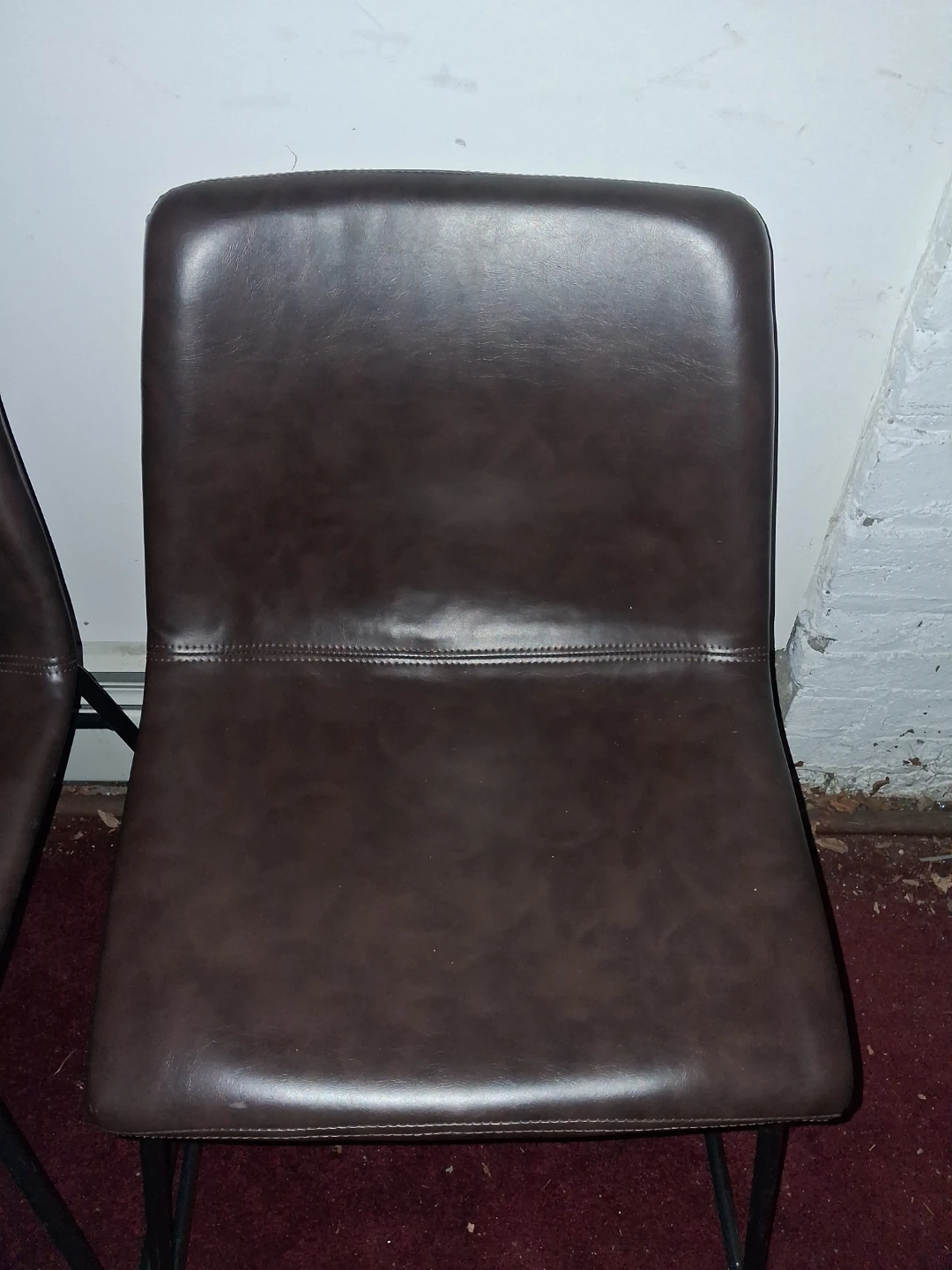 Dark Brown leather Chairs (Set of 2) - photo 2