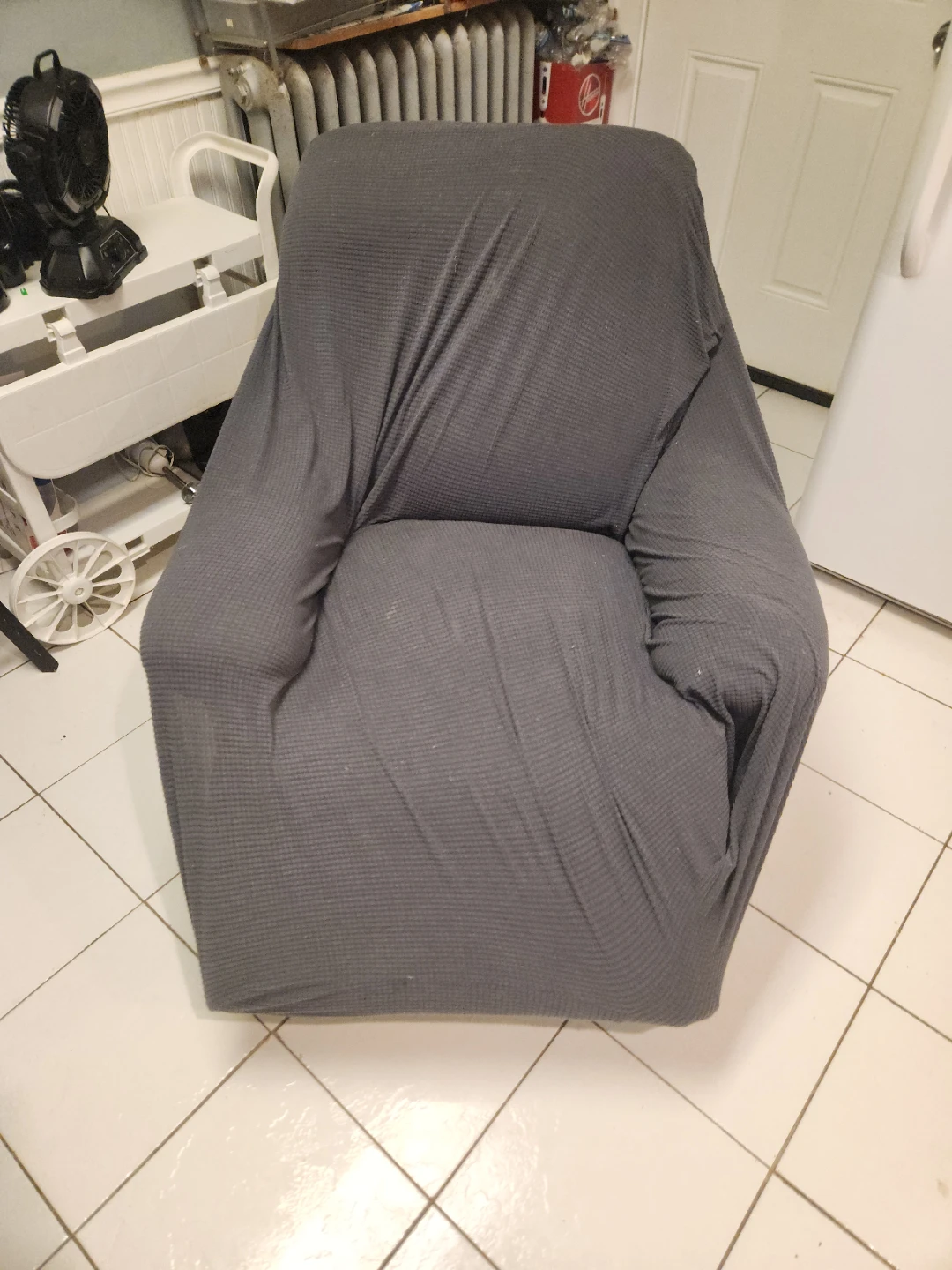 Dark Gray Chair Cover