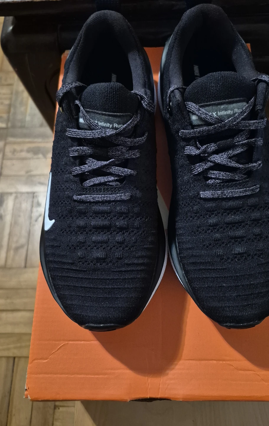 BNIB)Nike Size 7.5 ReactX Infinity Run Wmns Running Shoes Black - photo 5