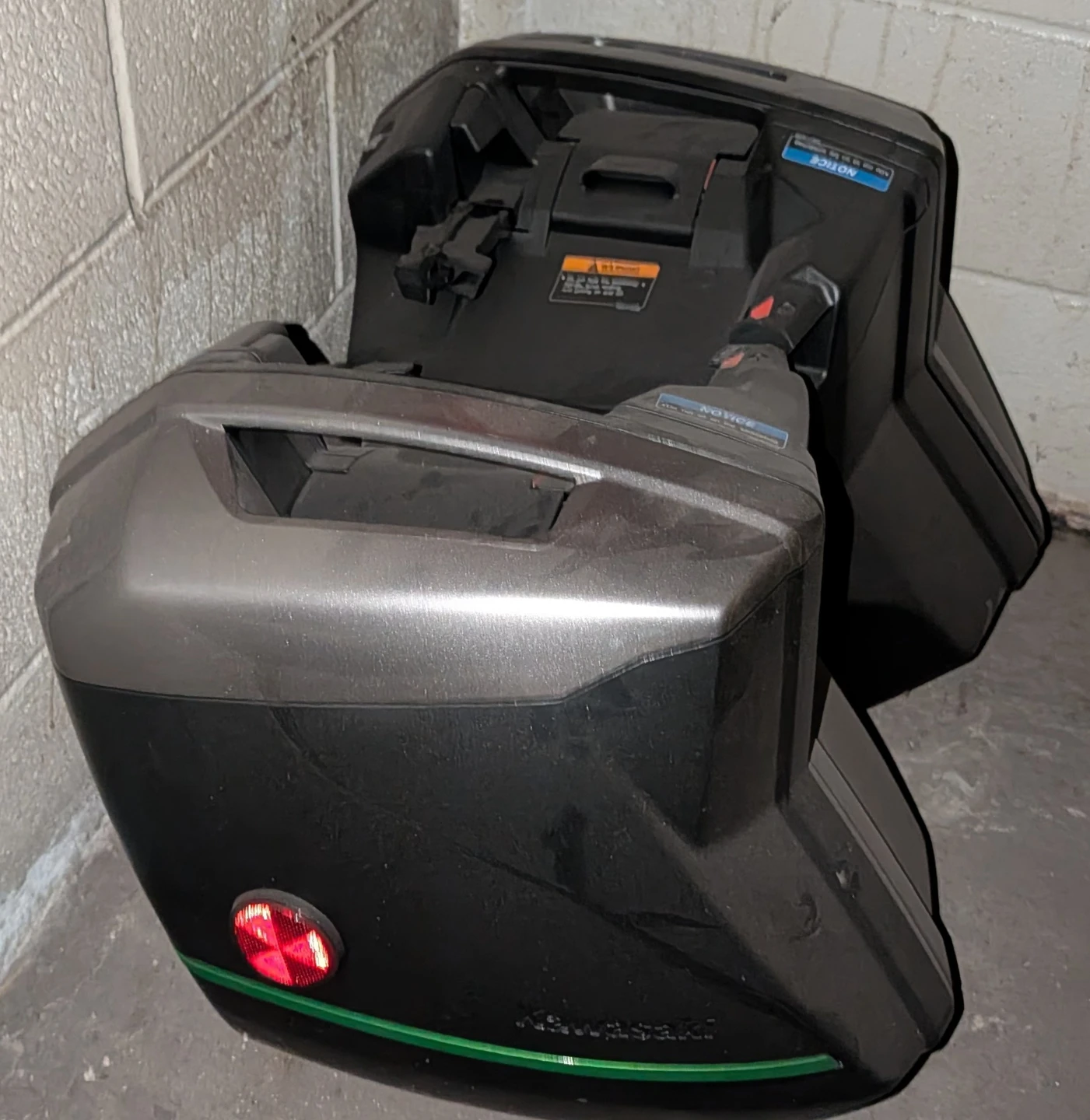Kawasaki Black Saddlebags Panniers