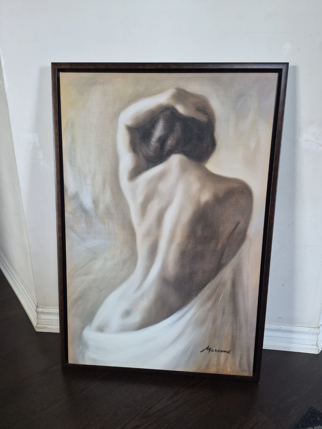 Framed Figure Study Painting