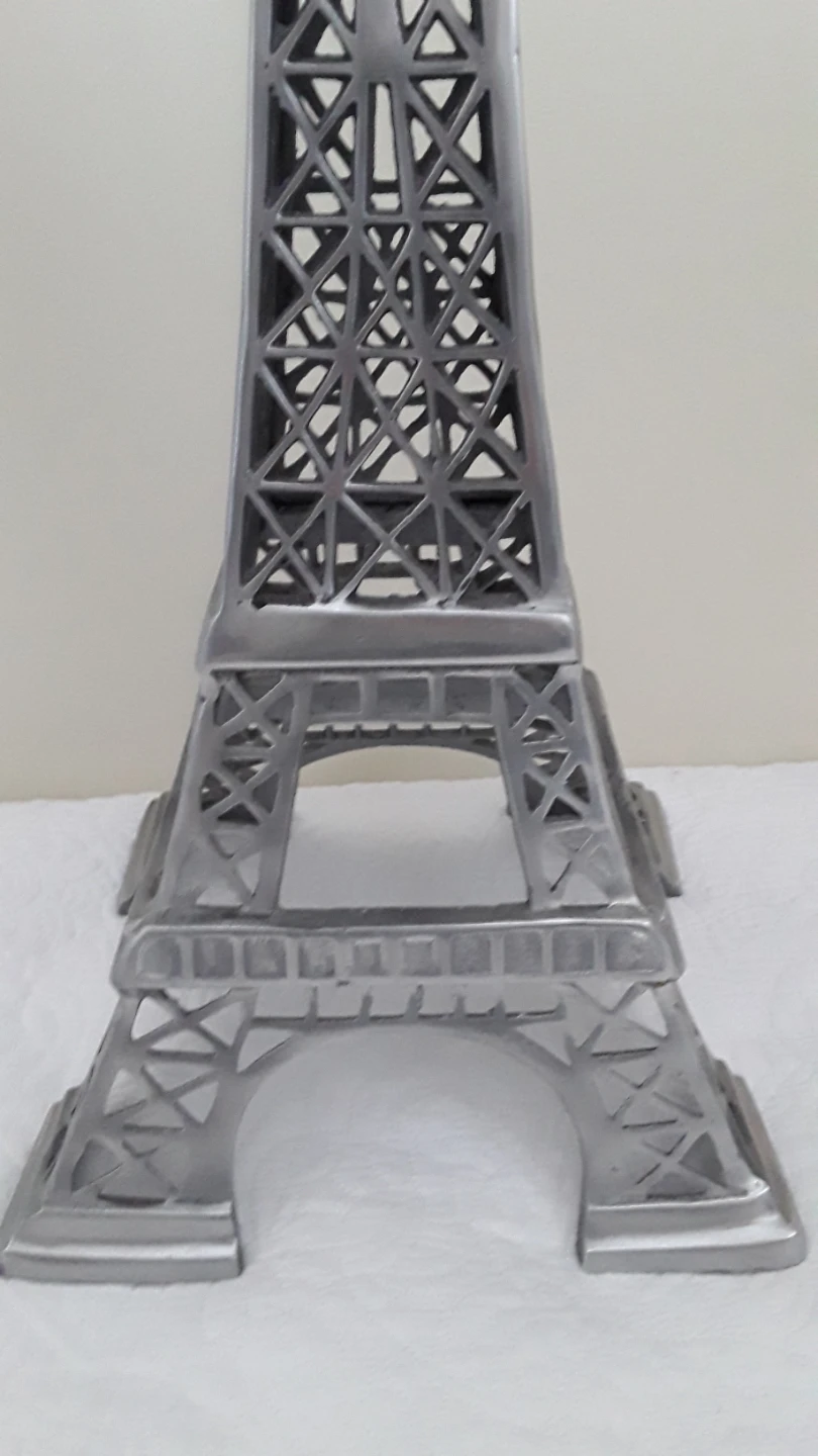 Silver Eiffel Tower Figurine Decor - photo 4